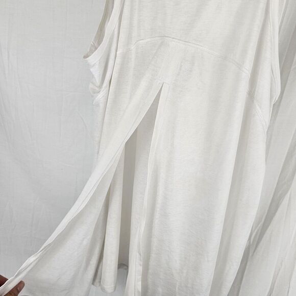 Lululemon Athletica Goal Up Tank White Women's Size 12 Split Back - Picture 10 of 10